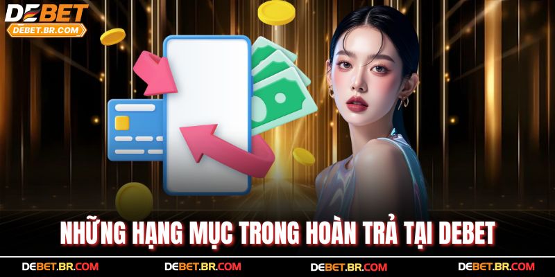 Những hạng mục trong hoàn trả tại Debet
